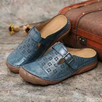 Лидер продаж, женские ортопедические сандалии премиум-класса с открытым носком, Нескользящие дышащие летние туфли в стиле ретро в стиле ретро 36 зелёный