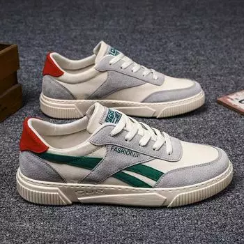 Лидер продаж, зимняя мужская обувь 2024 года, новая корейская версия трендовой повседневная студенческая обувь из ткани, кроссовки 39 чёрный