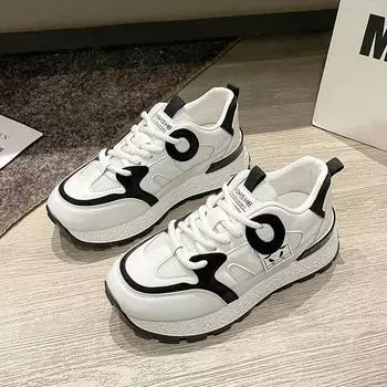 Лидер весенней распродажи, модные женские кроссовки, повседневная удобная нескользящая женская вулканизированная обувь на шнуровке, Zapatillas Mujer 35