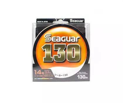 Лидерная леска Seaguar Fluorocarbon 130, 130 м, размер 14, 50 фунтов (0370) чистый