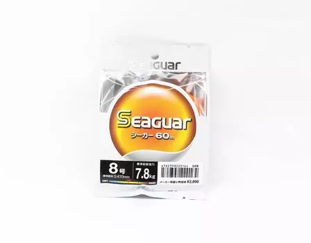 Лидерная леска Seaguar Fluorocarbon 60, 60 м, размер 8, 30 фунтов (0164) чистый