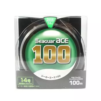 Лидерная леска Seaguar из флюорокарбона Ace, 100 м, размер 14–14,6 кг–0,62 мм (1377)
