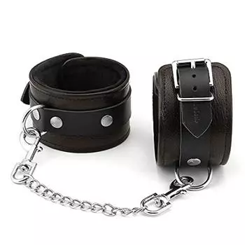 Liebe Seele Wild Gent Fetters SM Goods Restraint Genuine Leather Sheep Leather Queen Luxury Cosplay Dark Brown Restraint Play