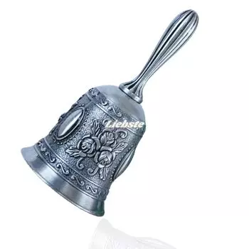 Liebste Hand Call Reception Table Restaurant Triangle Lottery Antique Bell, Bell, Counter, Bell, Bell, (1 Silver)