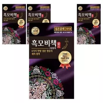 Lien Black Hair Bichak Gold General Hair Dye for Gray Gray Hair Dye, Dark Brown, 4 Pieces