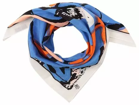 Lierio Eldfamn Scarf F Blue x White [Marimekko] Women s 52_1_52253694260