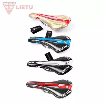 LIETU 4 цвета 3K мягкое велосипедное седло с полым дизайном для MTB/дорожного велосипеда белый