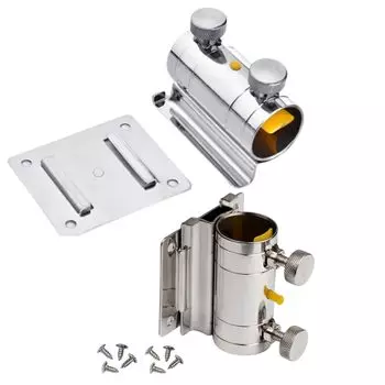 Life2 Kiku держатель удочки подставка для зонта держатель для лодочной стойки держатель для зонта держатель для удочки крепление для удочки набор из 2 шт. серебряный