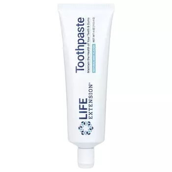 Life Extension, зубная паста, натуральный мятный вкус, 113,4 г (4 унции)