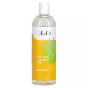 Life-flo, чистое жидкое кокосовое масло, 16 жидких унций (473 мл)