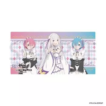 Life in a Different World from 3rd season desk mat Emilia Ram Rem Re Zero & &