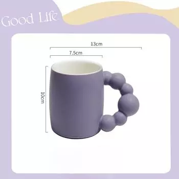 Life In Good Life Zhuzhu Cup Creative Mug Souvenir Gift Ceramic Water Cup High Value Gift for Girls 301-400ml