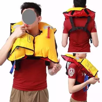 Life Inflatable Jacket Vest 150n Manual Automatic Sailing Boating Aid Buoyancy Automatic