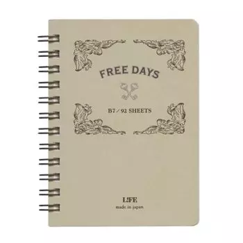 Life Ring Note B7 Free Days Gray D1543