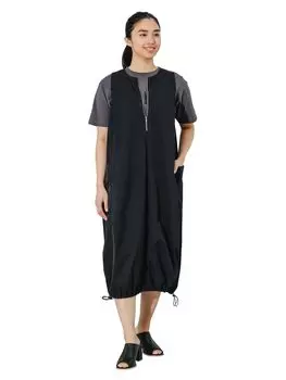 Life Store by One Piece by BEAMS Водоотталкивающее платье-баллон ЧЕРНОГО ЦВЕТА ОДИН РАЗМЕР [Beaming BEAMS] BMING для женщин чёрный