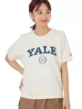 LIFE STORE от Sweat RUSSELL ATHLETIC от BEAMS Custom College Logo Sweat CREAM FREE [BMING BEAMS] S/S BMING Women s кремовый