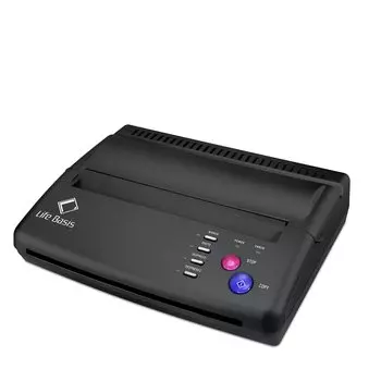 LifeBasis TATTOO Tattoo Draft Transfer Портативная копировальная машина Машина для переноса татуировки Копировальная машина Термокопировальная машина Набор из 20 штук Инструкция по переносу на год чёрный