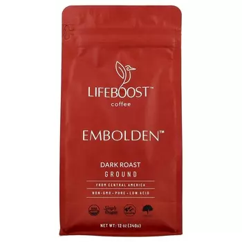 Lifeboost, Кофе, Embolden™, Молотый, Темная обжарка, 340 г (12oz)