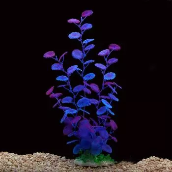 Lifelike Artificial Aquatic Plants Simulation Underwater Weed Grass Aquarium фиолетовый