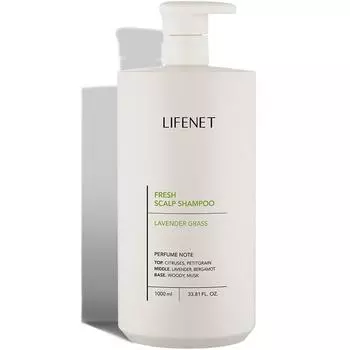 Lifenet Fresh Oily Scalp Scalp Shampoo Lavender Grass Fragrance, 1L, 1ea