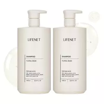 Lifenet Shampoo Floral Musk, 1L, 2 units