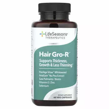 LifeSeasons, Therapeutics, Hair Glo-R™, 60 растительных капсул