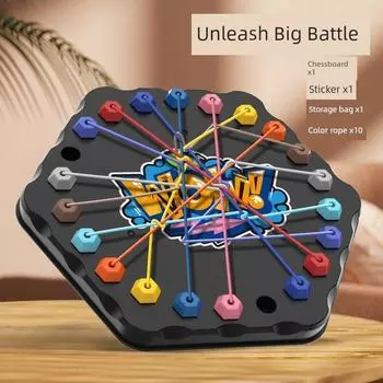 Lifting Rope Big Challenge Brain Thinking Training Concentration Two-Person Battle Matching Interaction Educational Board Game Kids Toy The Great Rope-Solving Challenge