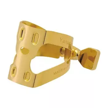 Лигатура Яни Лигатура для эбонита для альта Яни (обратная затяжка/1 винт) саксофон, позолоченная отделка, Нико-тян золотой