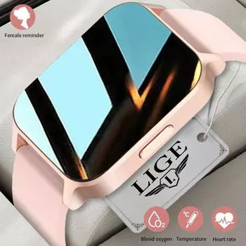 LIGE модные женские умные часы Bluetooth вызов мониторинг здоровья спортивный фитнес умный браслет мужские умные часы для IOS Android