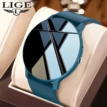 LIGE Новинка 2023 года, умные часы с Bluetooth и вызовом, в реальном времени, с GPS, спортивные часы с пульсометром, женские умные часы, мужские часы для Android IOS