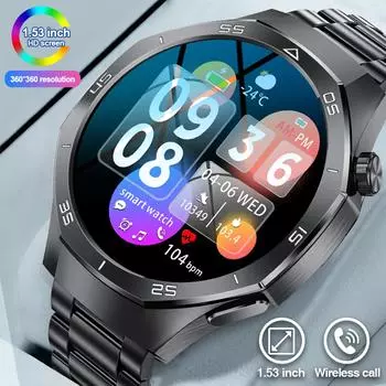 LIGE Умные часы Bluetooth Call Водонепроницаемые Спорт Фитнес Hart Rate Умные часы silicone strap чёрный