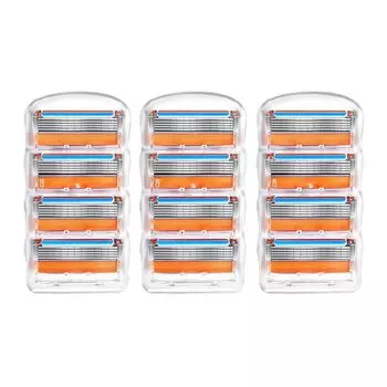 Ligefoy Gillette Совместимое сменное лезвие Fusion Сменное лезвие для бритья Ручная бритва 12 шт. Сменный продукт