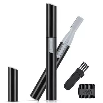 LighSele Eyebrow Face Eyebrow Ladies Electric Facial Replacement Washable Inner Pusy Hair Mayu Comb Battery Black Shaver, Shaver, Women s Cutter,