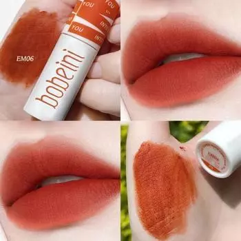 Light Air Lip Glaze Velvet Matte Mist Lip Mud Водостойкая помада Увлажняющий и увлажняющий бальзам для губ Натуральное отбеливание Стойкий женский макияж