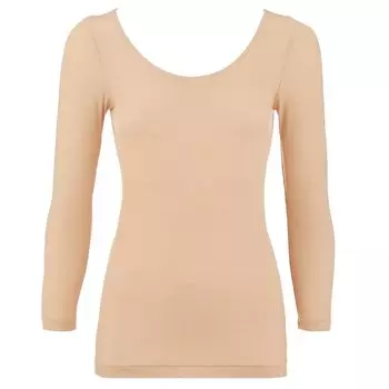 Light and warm 5070 sleeve top 1195 LL size [Triumph] 3/4 (beige)