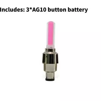 Light Bicycle Valve Plastic Material Red Blue Green Yellow Vibration Flicker