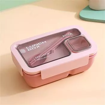 Light Lunch Box No Side Leakage Can Be Microwave Pocket Convenient Easy To Clean Ventilation Hole Position Simple Bento Box Seal