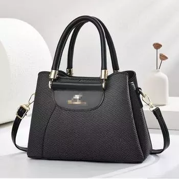 Light Luxury Fashion Women s Handbag Large Capacity Single Shoulder Handbag Spliced Canvas Texture Stylish Women s Crossbody Bag .