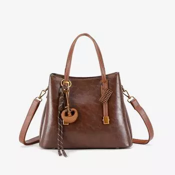 Light Luxury Handbag with Large Capacity, A Versatile Crossbody Bag for Daily Commuting коричневый