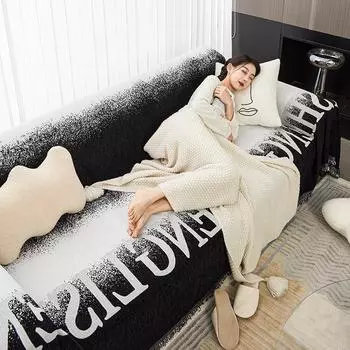 Light Luxury High-Grade Full Covered Sofa Cover Cloth Four Seasons Universal Chenille Sofa Towel Sofa Cover Sofa Cover Dustproof 180*130cm