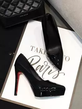 Light luxury high heels women s thin heels pointed women s shoes sexy 12CM single shoes black white red shoes are not tired 34