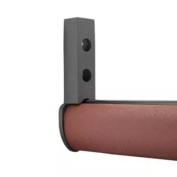 Light Luxury Lifting Flange Seat Round Pipe Holder Support Bracket Seat Wardrobe Hanger Rod style 2