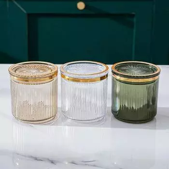 Light Luxury Seasoning Can Household Kitchen Sealed Seasoning Bottle Storage Can зелёный