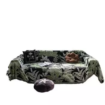 Light Luxury Sofa Towel, Popular New Style for All Seasons, High-end Non-slip Cushion Leather Cover, Full Cover Cloth 180*130cm