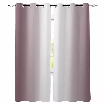 Светло-фиолетовые сухие розовые градиентные плотные шторы для гостиной, спальни, оконные шторы, домашний декор W135 x H60cm