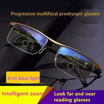 Light Reading Glasses Computer Eyeglasses Hyperopia Eyewear Dual Light Presbyopia Eyeglasses black-250