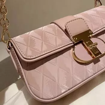 Light summer neon square bag 2024 new spring bag women s underarm bag single shoulder messenger bag розовый