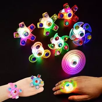 Light-Up Toys Glow In The Dark Party Glow Rings Light Up Rings Luminous Rings LED Glow Rings random 1pc