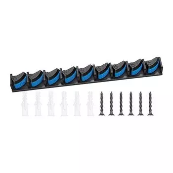 Light weight Fishing Poles Rack Wall Mounted Fishing Rod Holder Vertical Support 9 Rod Rack for Garage Storage Enduring