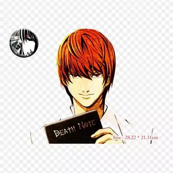 Light Yagami Death Note Light Yagami железные нашивки для одежды, нашивки на одежду, футболки «сделай сам», теплопередающие наклейки